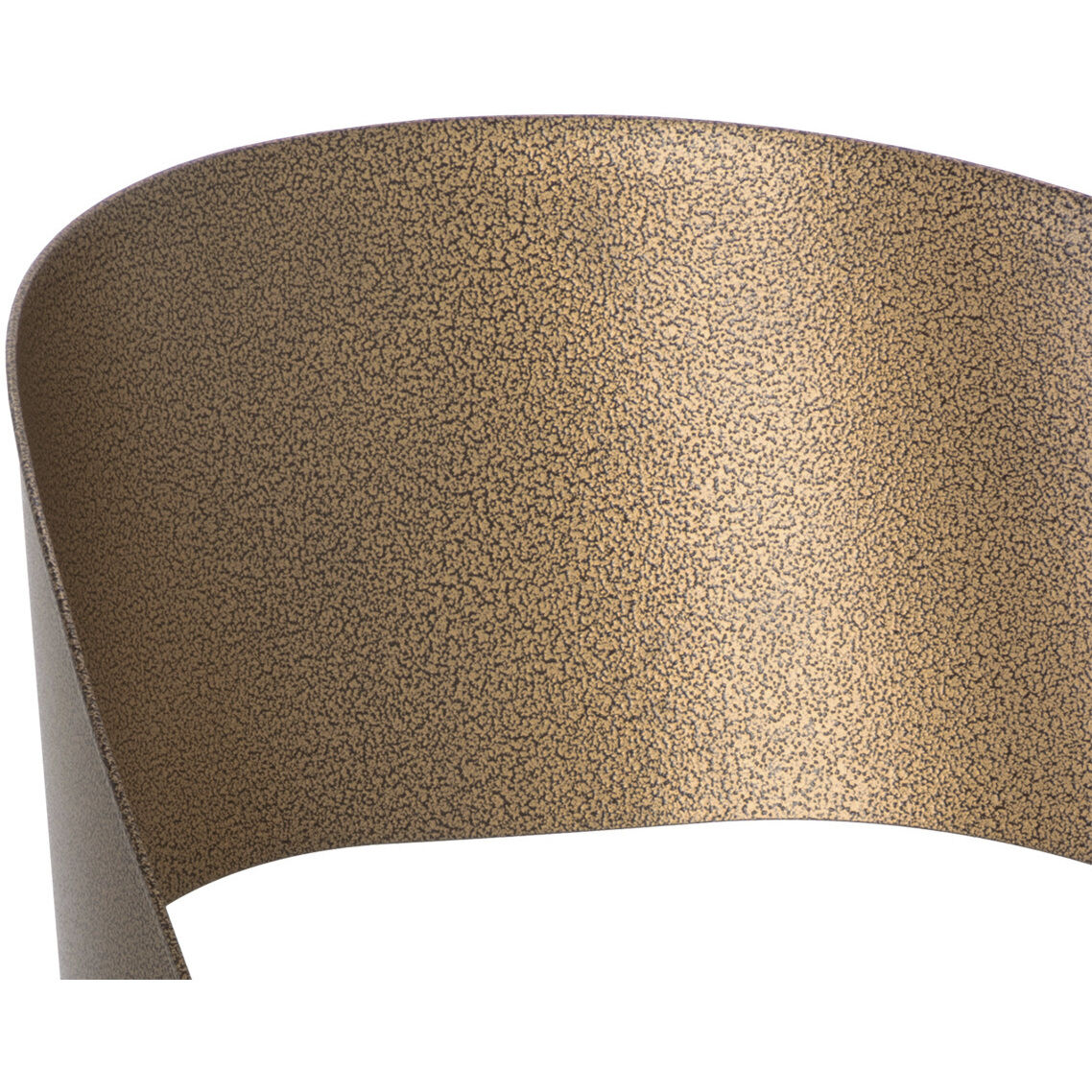 Dezirae 37 inch Antique Brass / Charcoal Black Leather Counter Stool